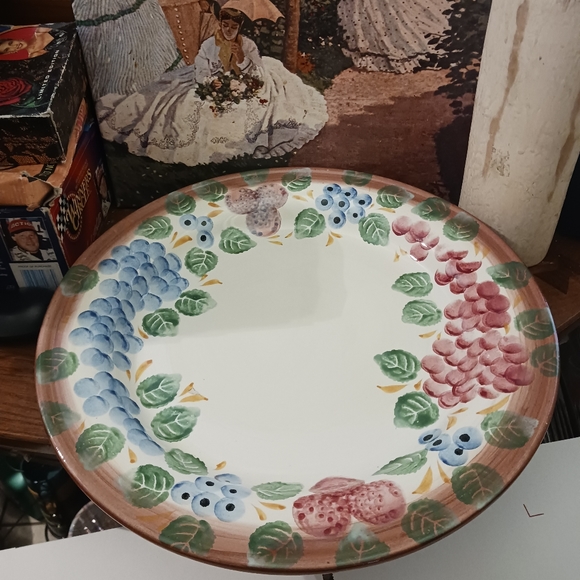 Modigliani Handpainted Italian Harvest Ceramic Serving Platter 16",Nice🍾🧀 - Picture 13 of 13